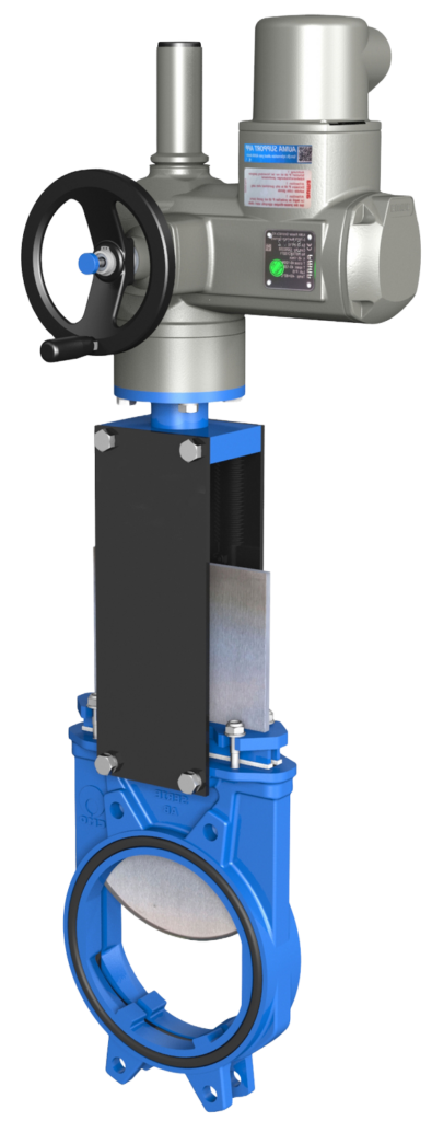 Задвижка шиберная ЗШ.М DN 400 PN 16 под электропривод